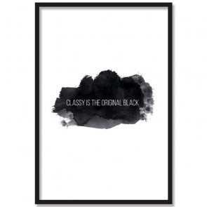 Poster Classy is the original black
