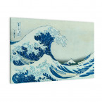 die große Welle von Katsushika Hokusai als Leinwandbild